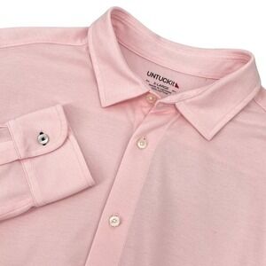 UNTUCKit Mens XL Long Sleeve Button Down Shirt Pink